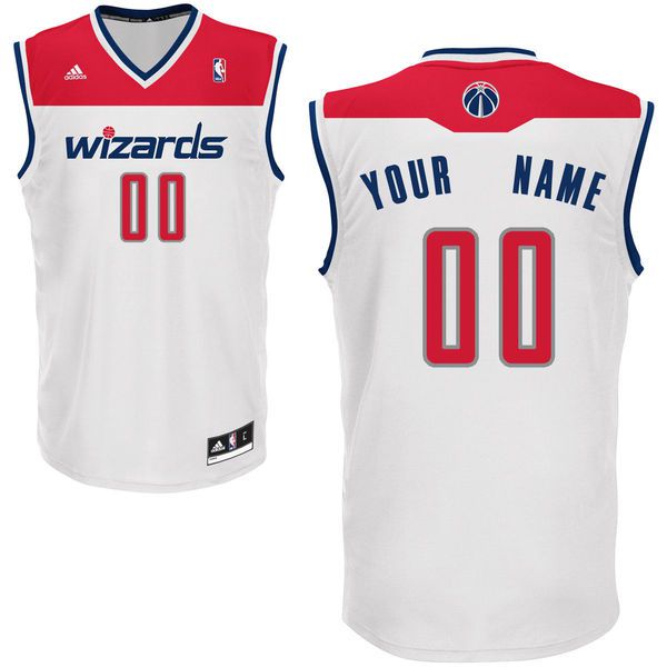 Adidas Washington Wizards Youth Custom Replica Home White NBA Jersey->customized nba jersey->Custom Jersey